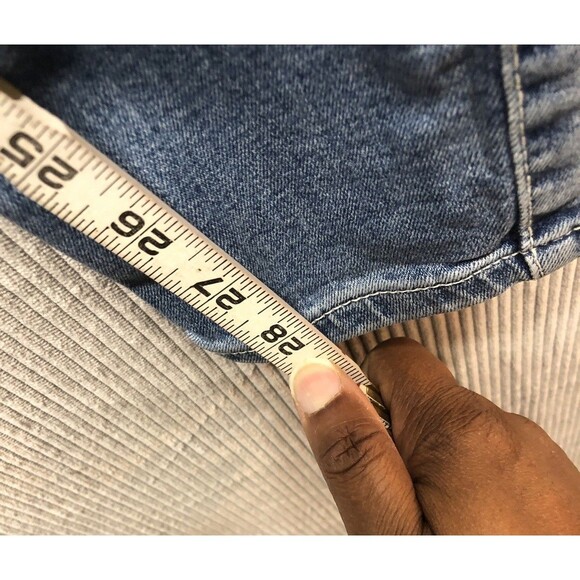 Guess Denim Jeans Size 27R Power Stretch Skinny Distressed Factory Destroyed - Picture 11 of 16